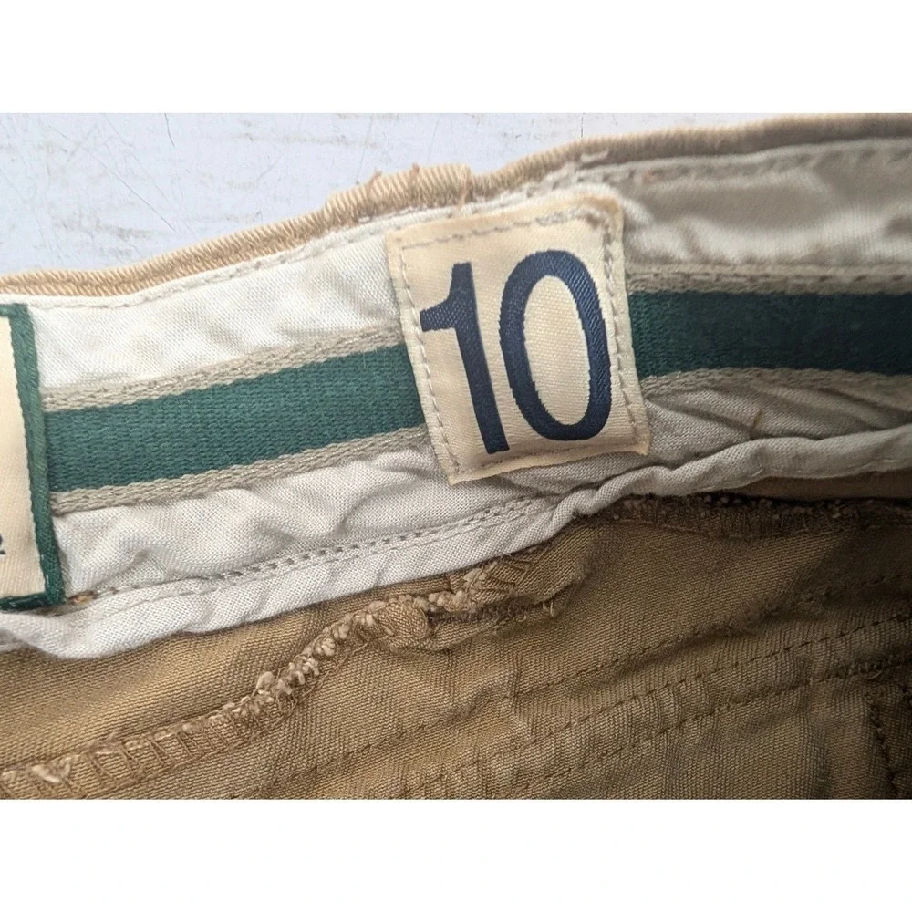 Abercrombie Kids Cargo Shorts Adjustable Waist Size 10 Khaki Cotton Utility Gorp